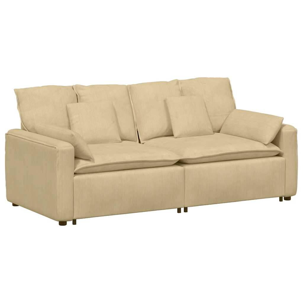 Canapea modulară cu perne, verde gri deschis GartenMobel Dekor