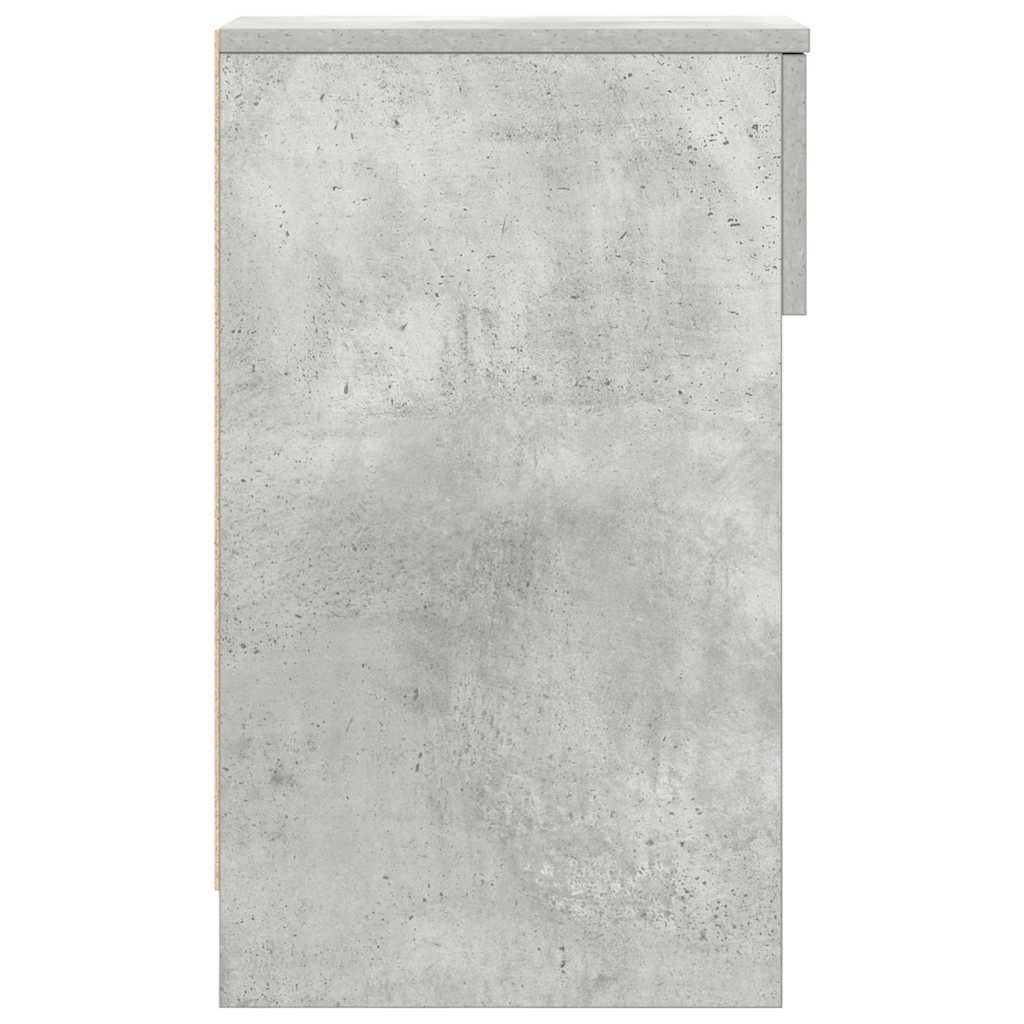 Noptiere cu sertar 2 buc gri beton 20x36x60 cm GartenMobel Dekor