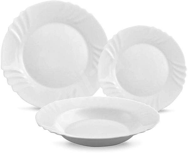 Set serviciu masa portelan 19buc. Bormioli Rocco Ebro Handy KitchenServ