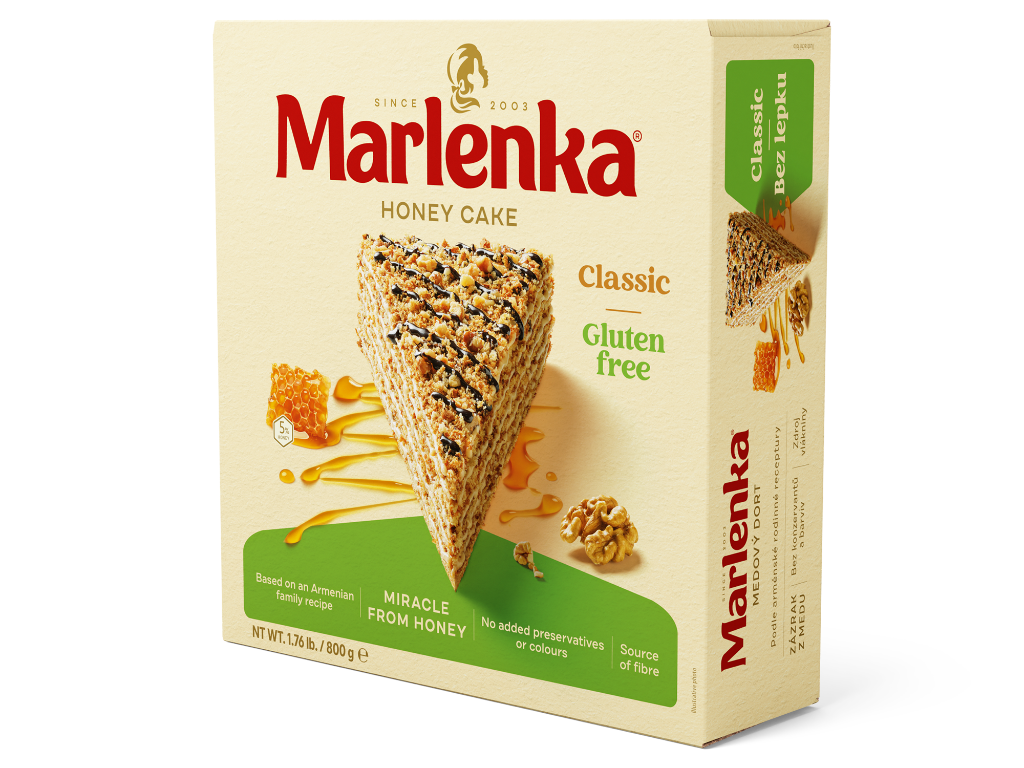 Tort Marlenka classic cu miere 800g - FARA GLUTEN - Handy KitchenServ