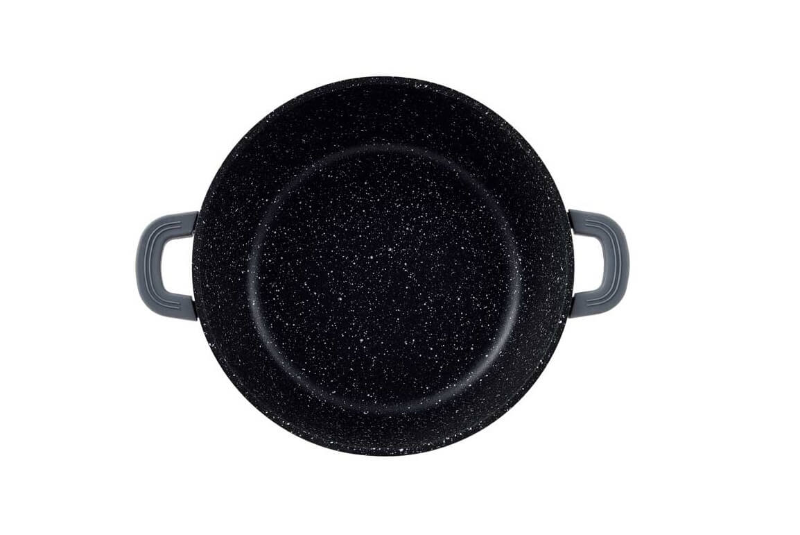 Set de vase Cheffinger 10 bucati cu strat antiaderent Grey Handy KitchenServ