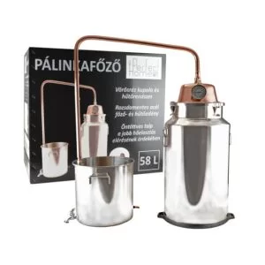 Distilator de pălincă din oțel inoxidabil și cupru, 58 litri Handy KitchenServ