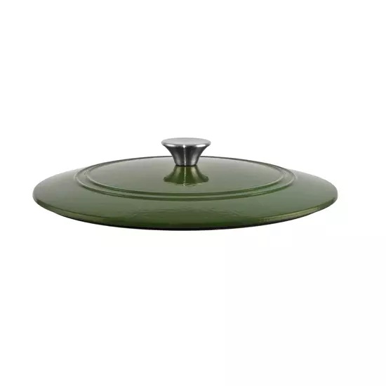 Cratita din Fontă Emailată 27 cm, Verde Handy KitchenServ