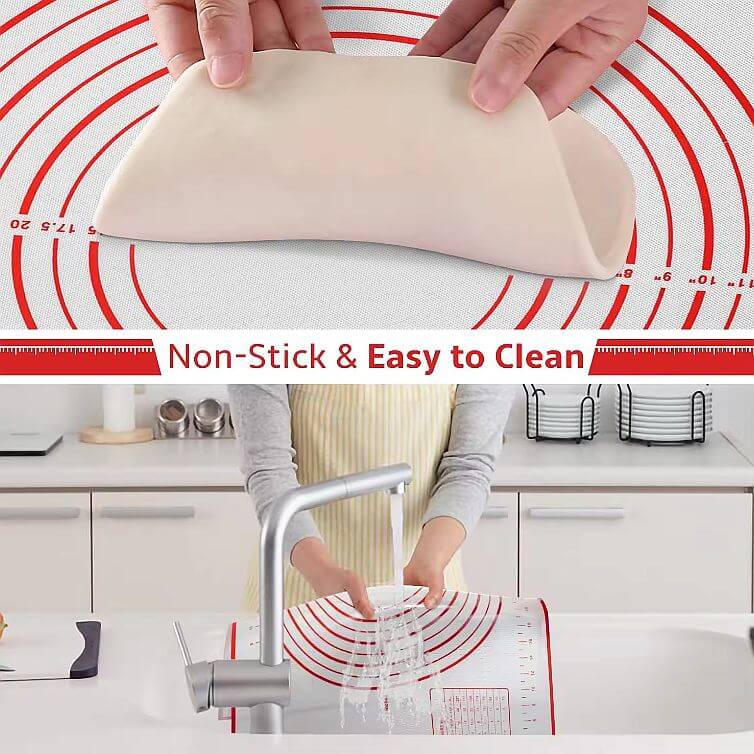 Folie de silicon antiaderent pentru bucătărie, rezistentă la căldură, resutilizabila 60x40cm Handy KitchenServ
