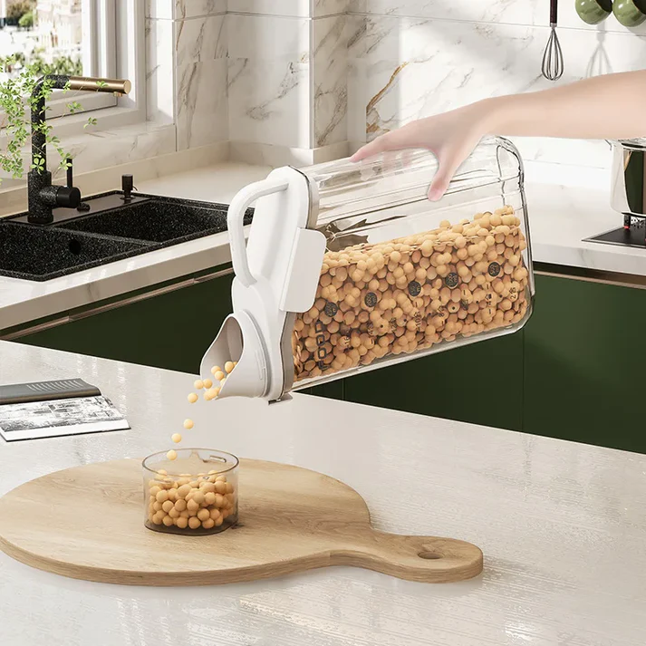 Recipient pentru orez și cereale, cu pahar măsurător, 2000 ml Handy KitchenServ