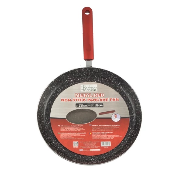 Tigaie Premium pentru Clătite, 26 cm, Aluminiu cu Strat Antiadherent, Compatibilă Inducție Handy KitchenServ