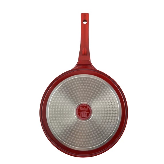 Tigaie pentru Clătite Antiaderentă, Metal Red Line, 26 cm, Compatibilă cu Inducție Handy KitchenServ