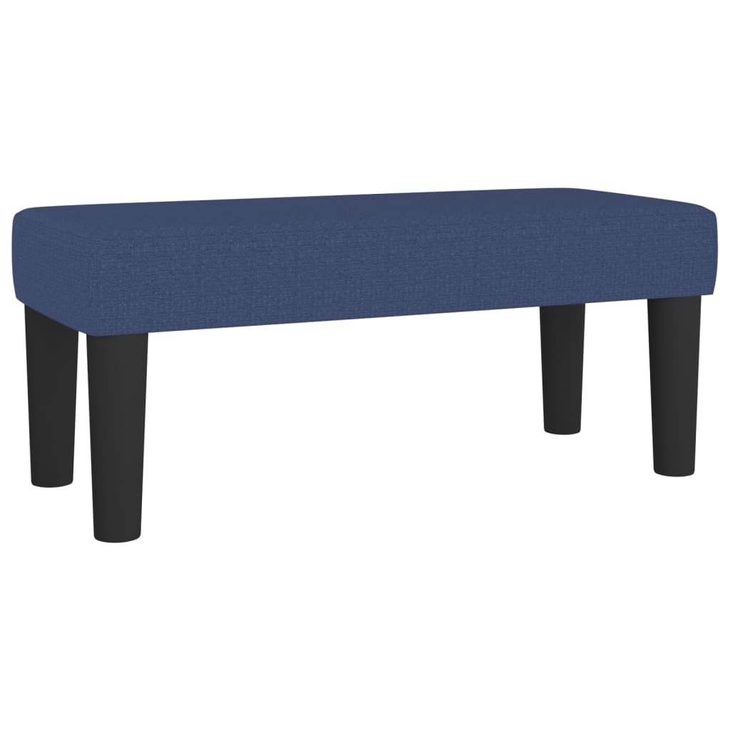 Pat box spring cu saltea, albastru, 100x200 cm, textil GartenMobel Dekor