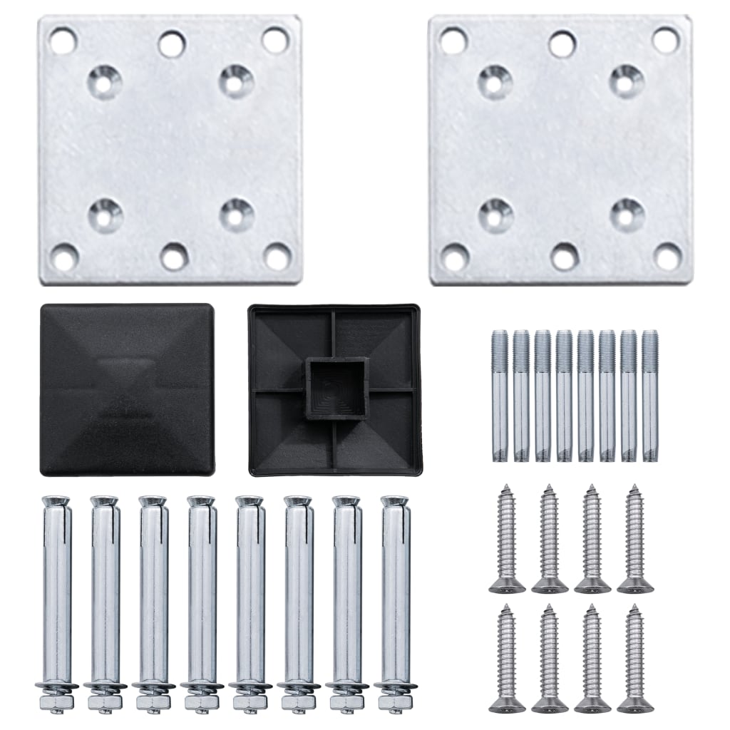 Set panouri pentru gard, maro, 699x186 cm, WPC GartenMobel Dekor