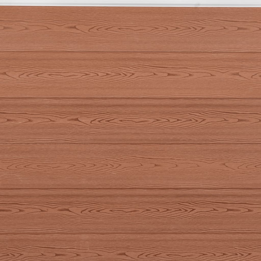 Set panouri pentru gard, maro, 699x186 cm, WPC GartenMobel Dekor