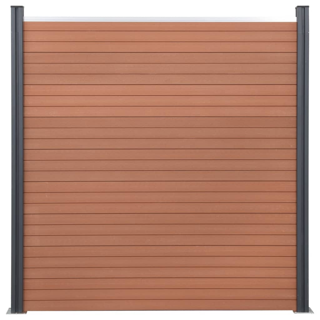 Set panouri pentru gard, maro, 699x186 cm, WPC GartenMobel Dekor