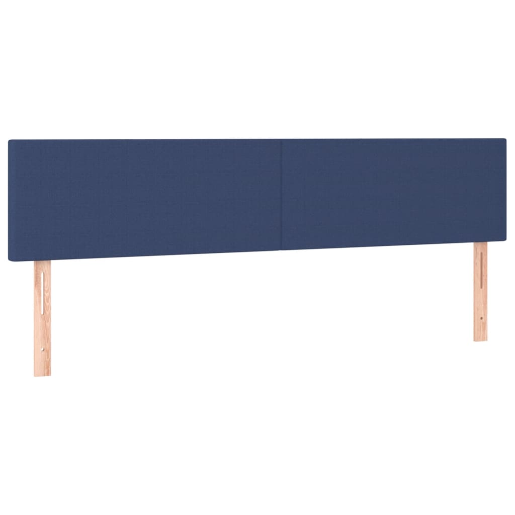 Pat box spring cu saltea, albastru, 120x190 cm, material textil GartenMobel Dekor