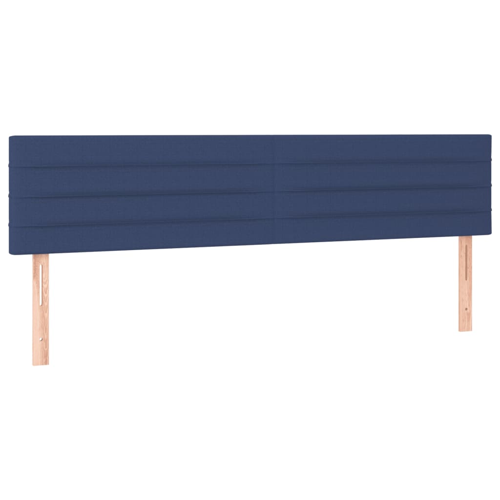 Pat box spring cu saltea, albastru, 120x190 cm, material textil GartenMobel Dekor