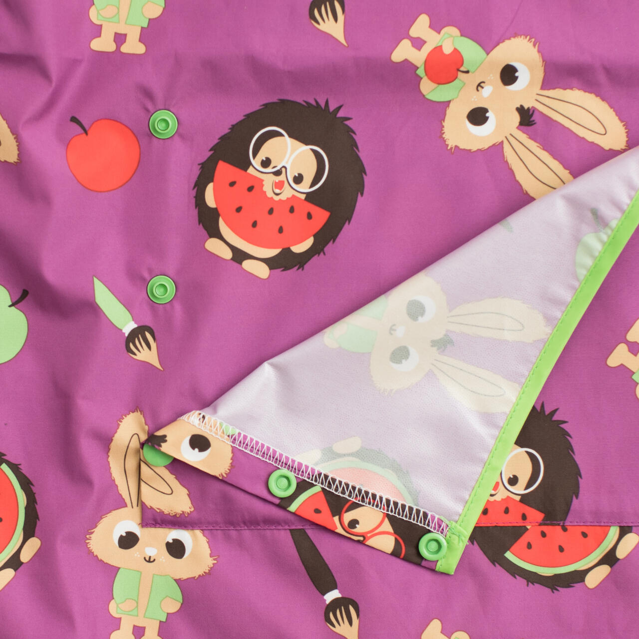Baveta lunga cu buzunar - Animalute vesele PlayLearn Toys