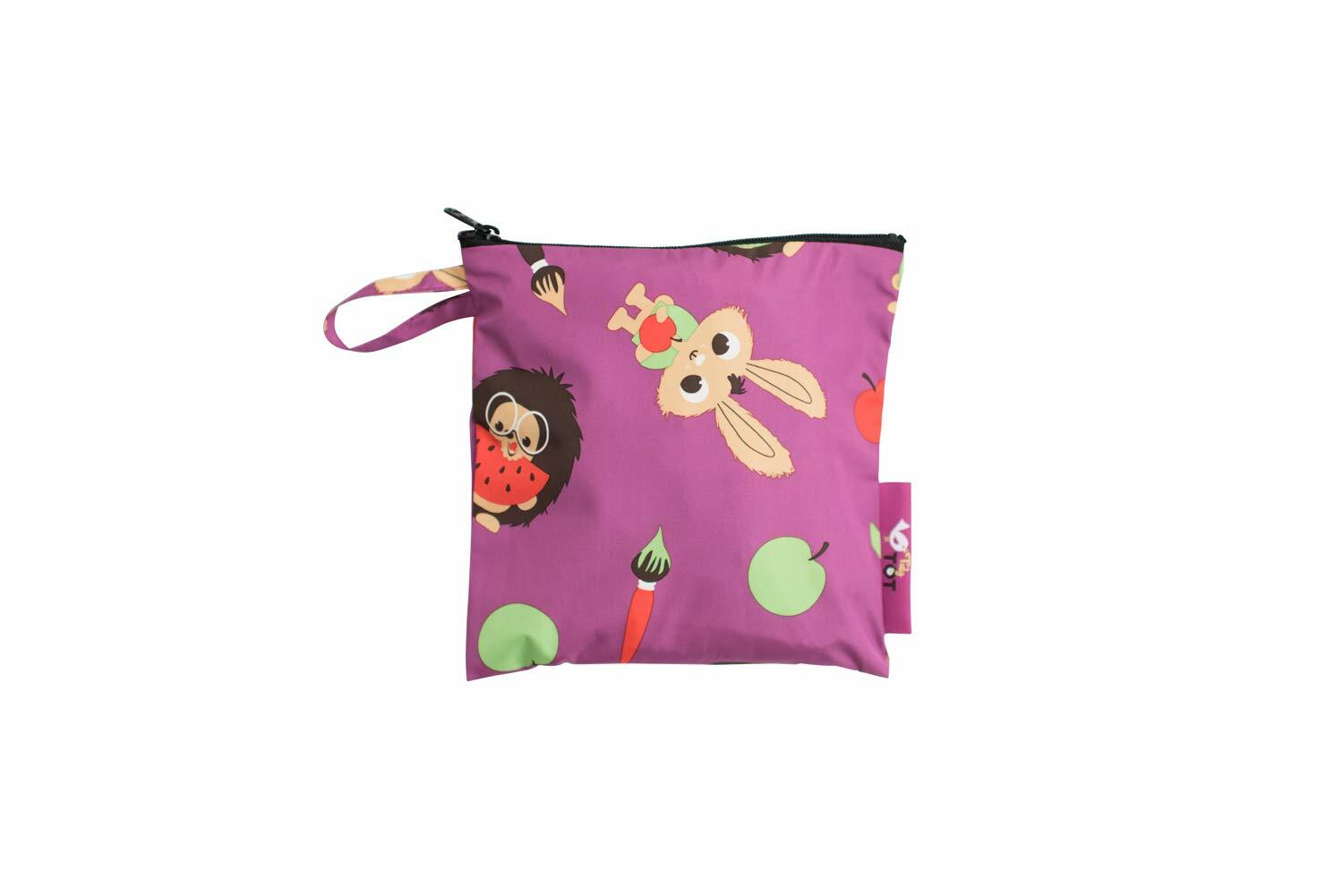 Baveta lunga cu buzunar - Animalute vesele PlayLearn Toys