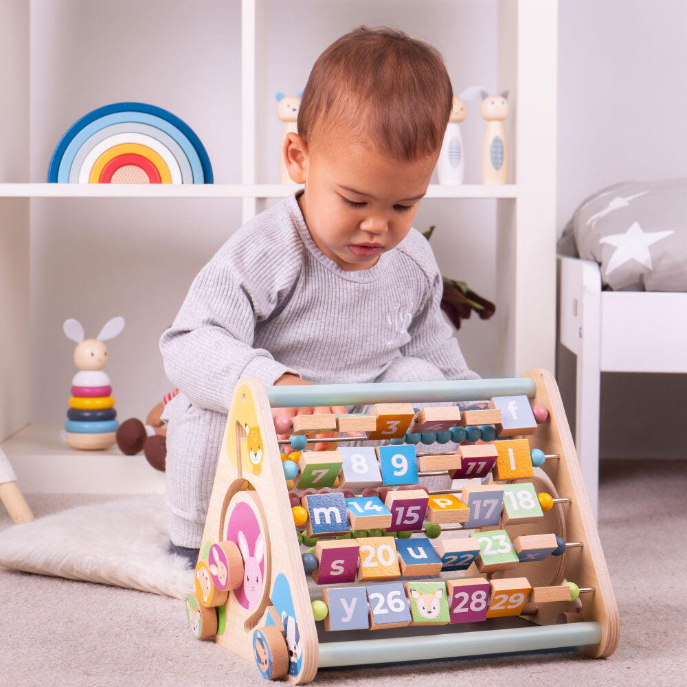 Centru de activitati pastel - Litere, imagini si cifre PlayLearn Toys