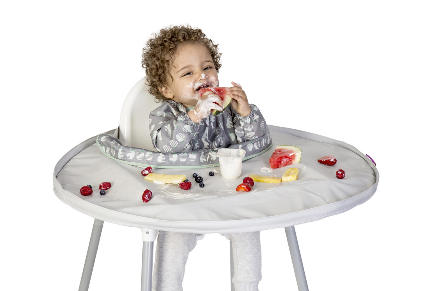 Kit hranire - Baveta si tava (Fructe Vesele) PlayLearn Toys