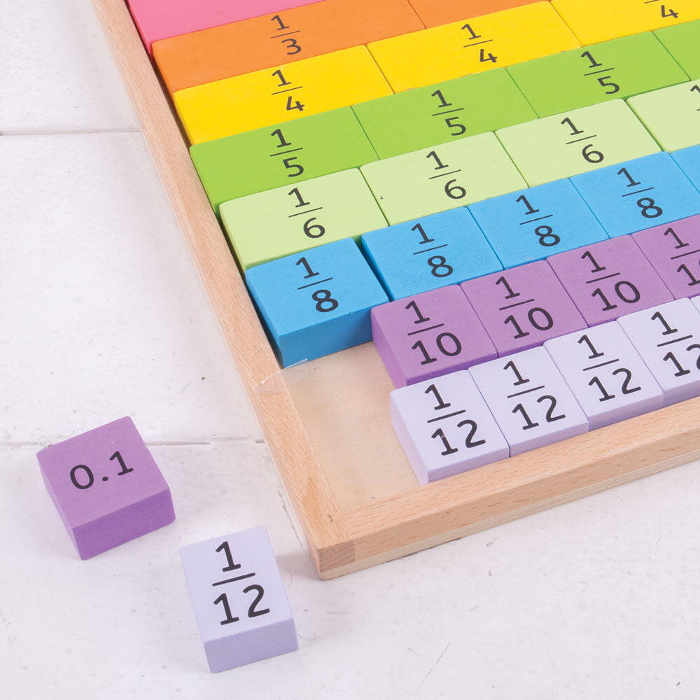 Tablita din lemn cu fractii PlayLearn Toys