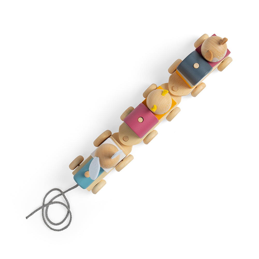 Trenulet cu forme - Animalute vesele PlayLearn Toys