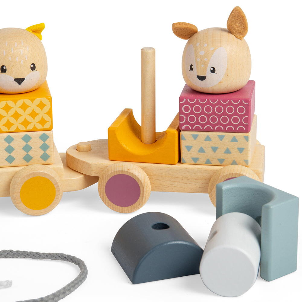 Trenulet cu forme - Animalute vesele PlayLearn Toys