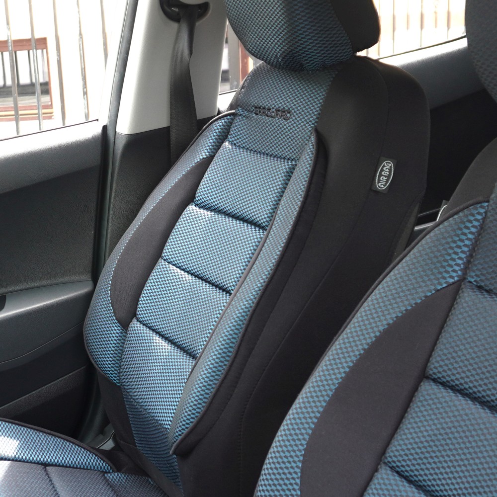 Huse universale premium pentru scaune auto albastru+negru - CARGUARD Best CarHome