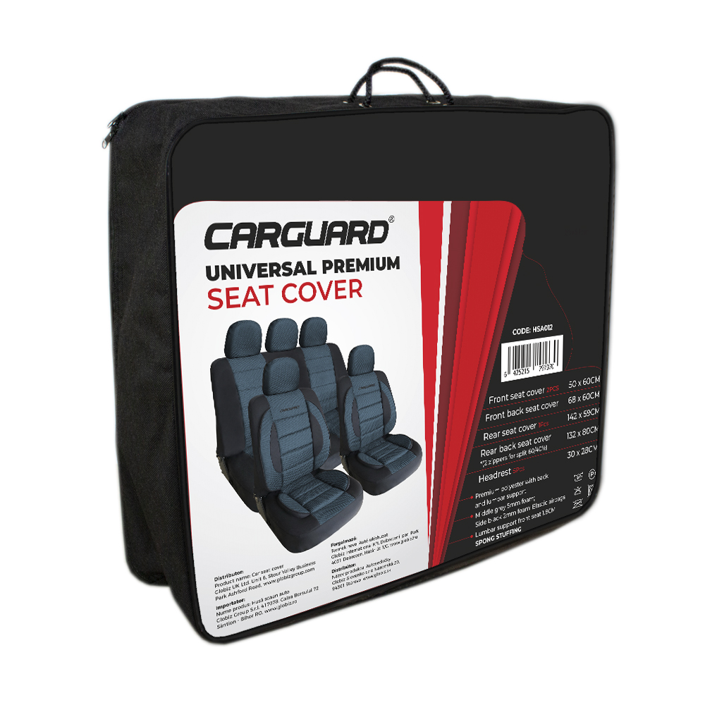 Huse universale premium pentru scaune auto albastru+negru - CARGUARD Best CarHome