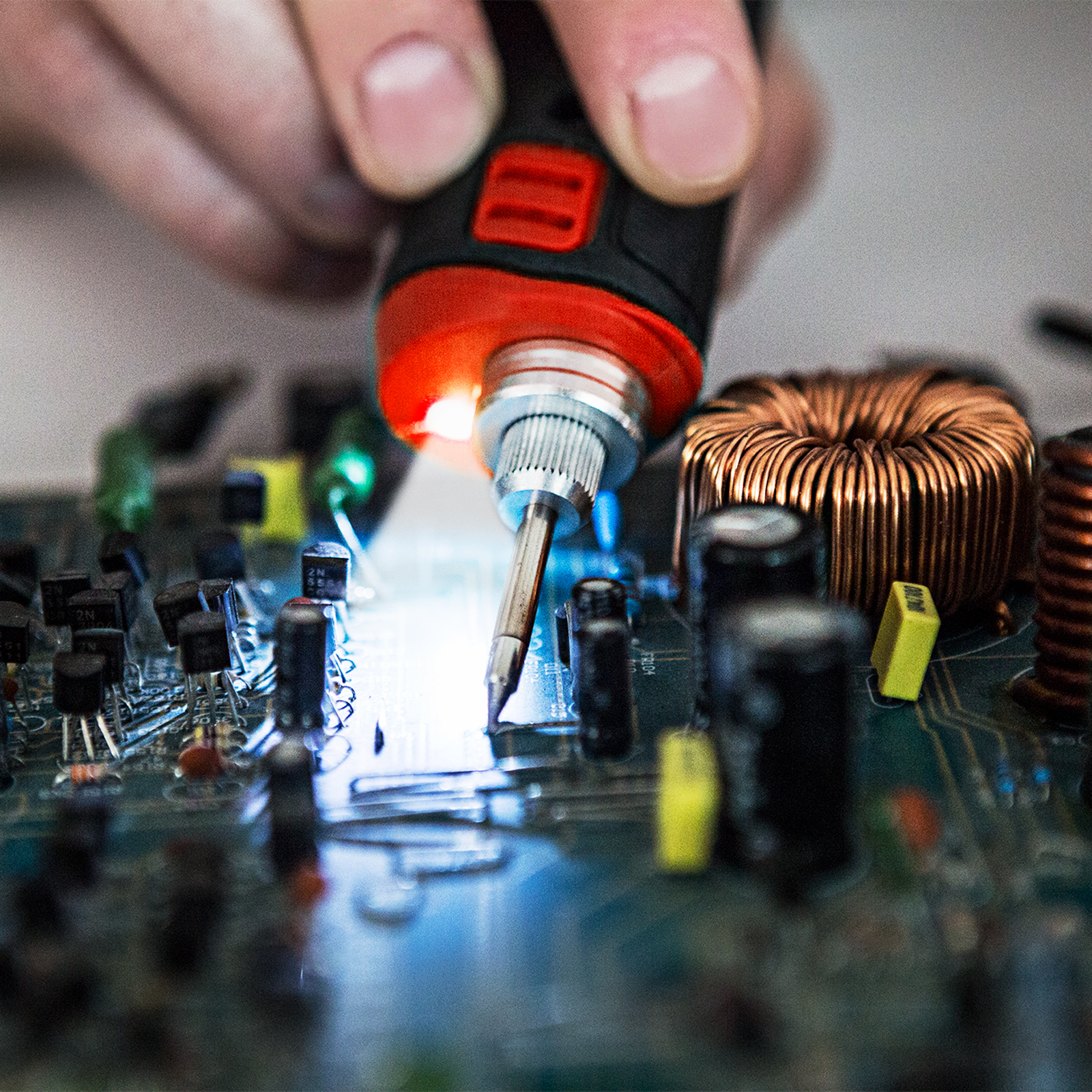 Aparat de lipit - cu acumulatori, tip C - cu staniu și burete de curățare Best CarHome