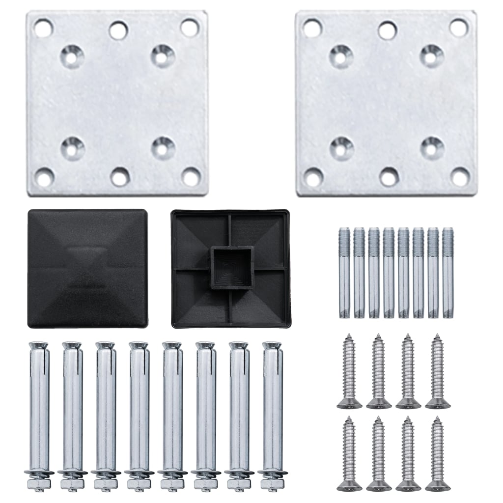 Set panouri pentru gard, maro, 872x186 cm, WPC GartenMobel Dekor