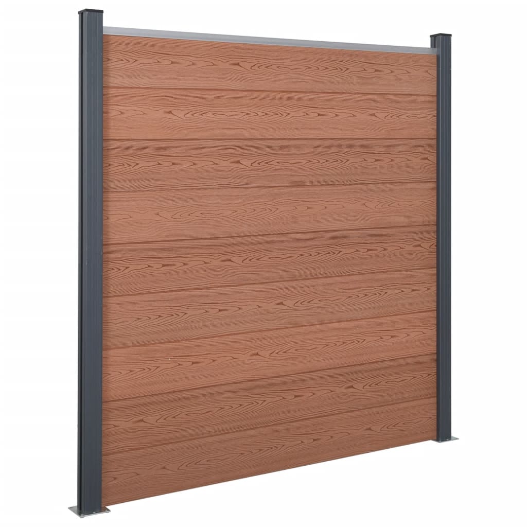 Set panouri pentru gard, maro, 872x186 cm, WPC GartenMobel Dekor