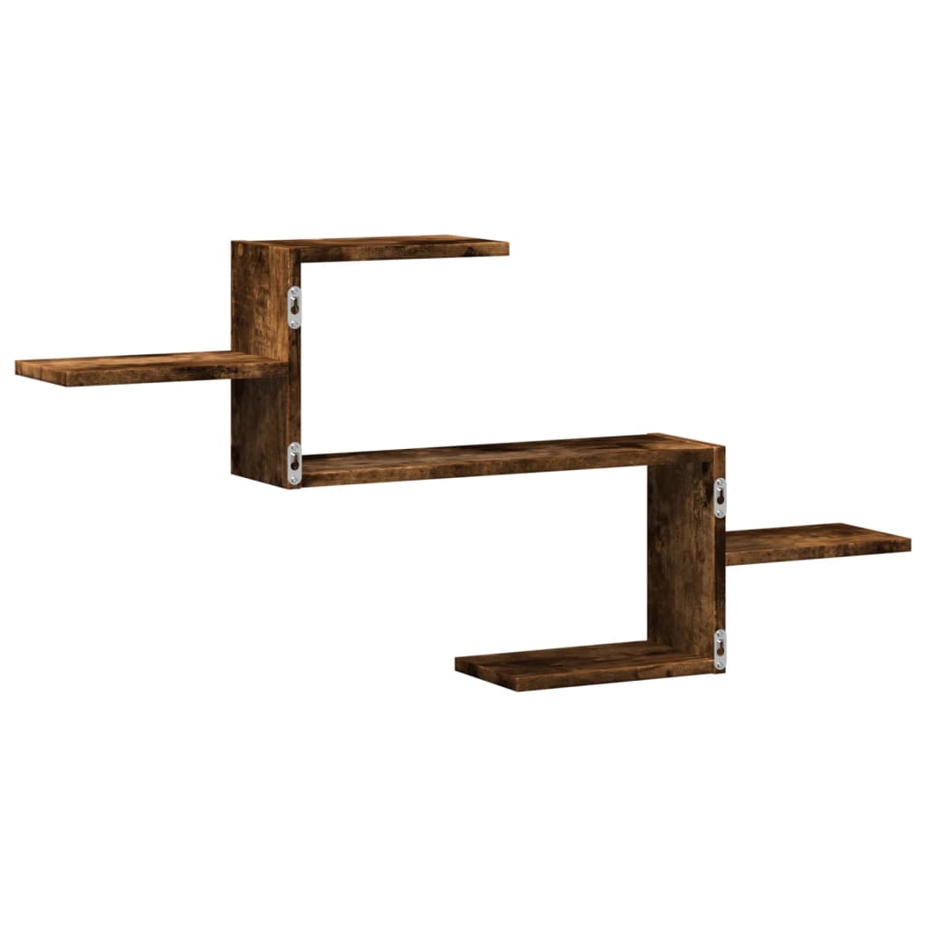 Raft de perete, stejar fumuriu, 104x15x49 cm, lemn prelucrat GartenMobel Dekor