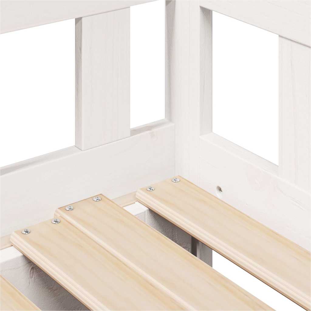 Pat de zi cu extensie și sertare fără saltea, alb, 80x200 cm GartenMobel Dekor