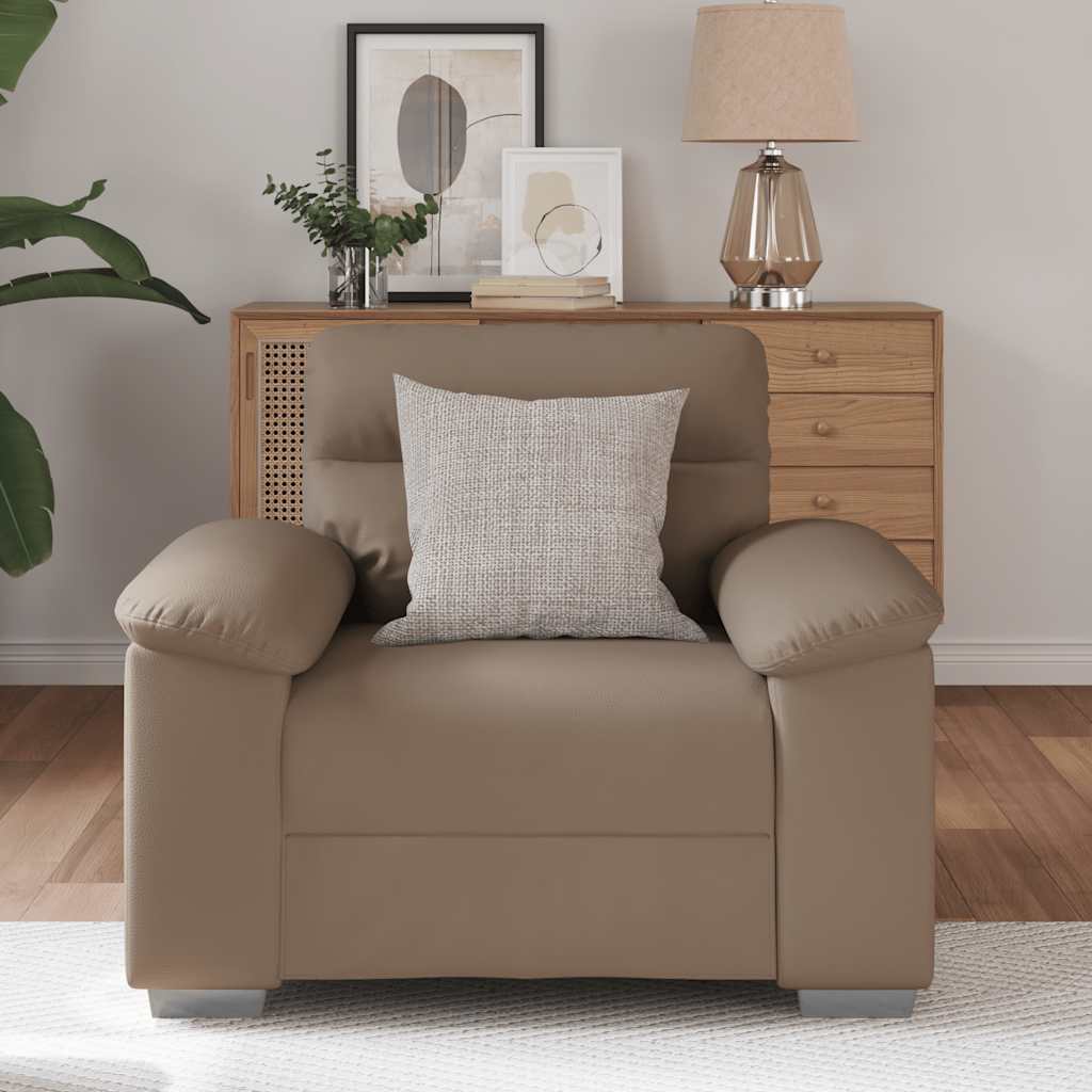 Canapea Scaun Cappuccino 60 cm piele artificială GartenMobel Dekor