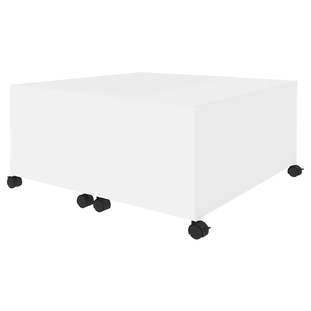 Măsuță de cafea, alb, 75x75x38 cm, lemn prelucrat GartenMobel Dekor