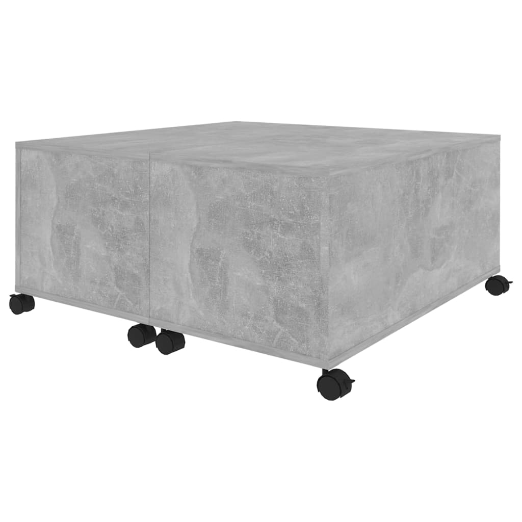Măsuță de cafea, gri beton , 75x75x38 cm, lemn prelucrat GartenMobel Dekor