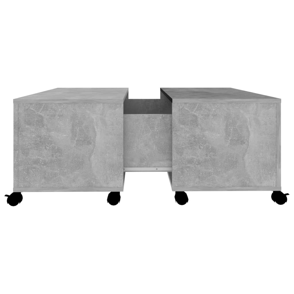 Măsuță de cafea, gri beton , 75x75x38 cm, lemn prelucrat GartenMobel Dekor