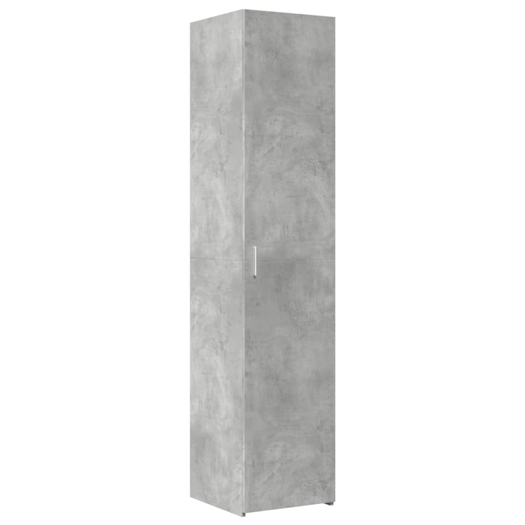 Dulap depozitare slim gri beton 40x42,5x225 cm lemn prelucrat GartenMobel Dekor