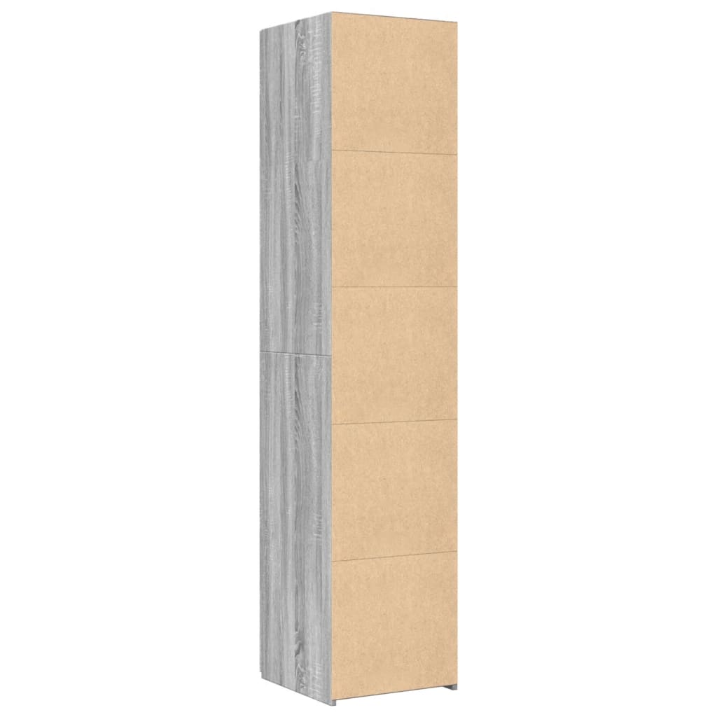 Dulap înalt, gri sonoma, 40x42,5x185 cm, lemn prelucrat GartenMobel Dekor