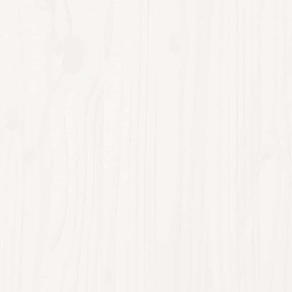 Cadru de pat fără saltea, alb, 135x190 cm, lemn masiv de pin GartenMobel Dekor