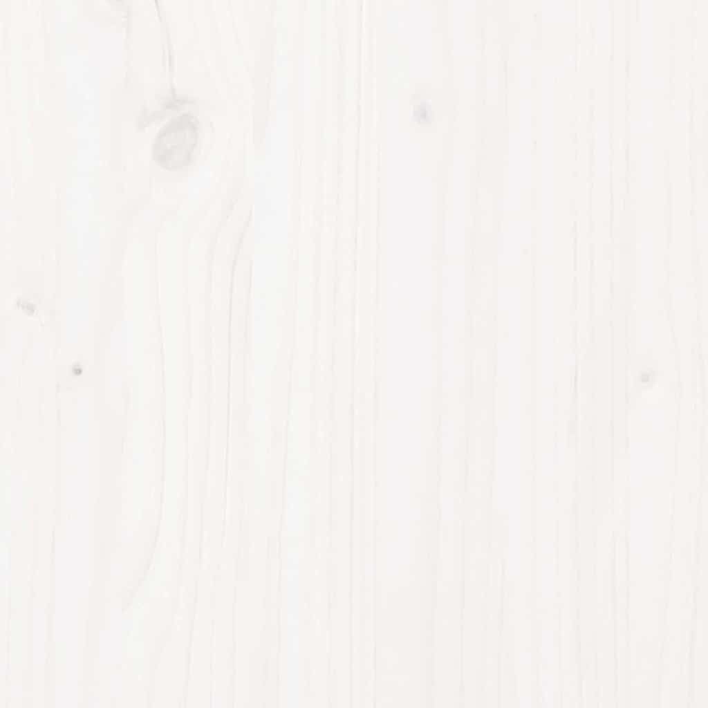 Cadru de pat fără saltea, alb, 140x200 cm, lemn masiv pin GartenMobel Dekor