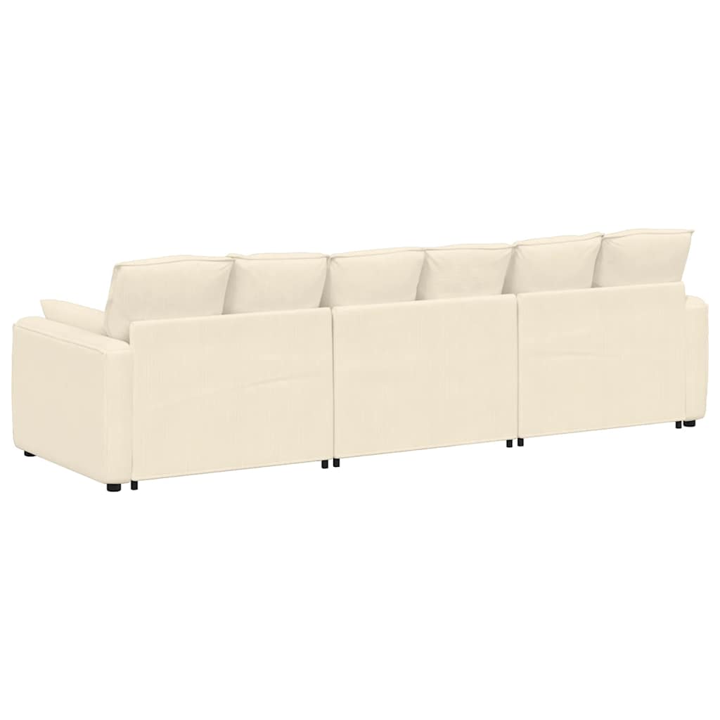 Canapea modulară cu perne, crem GartenMobel Dekor