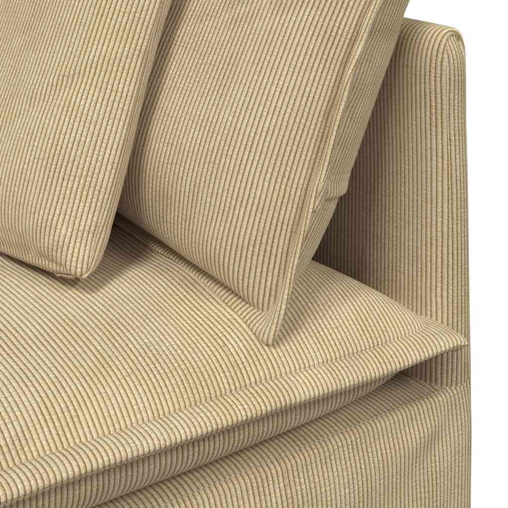 Canapea modulară cu taburet și perne, țesătură velur GartenMobel Dekor