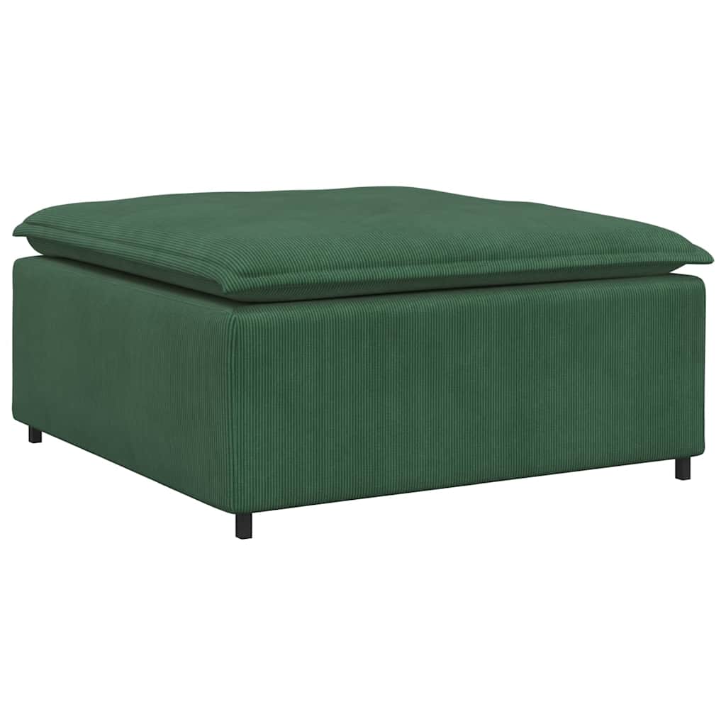 Canapea modulară cu taburet și perne, verde junglă GartenMobel Dekor