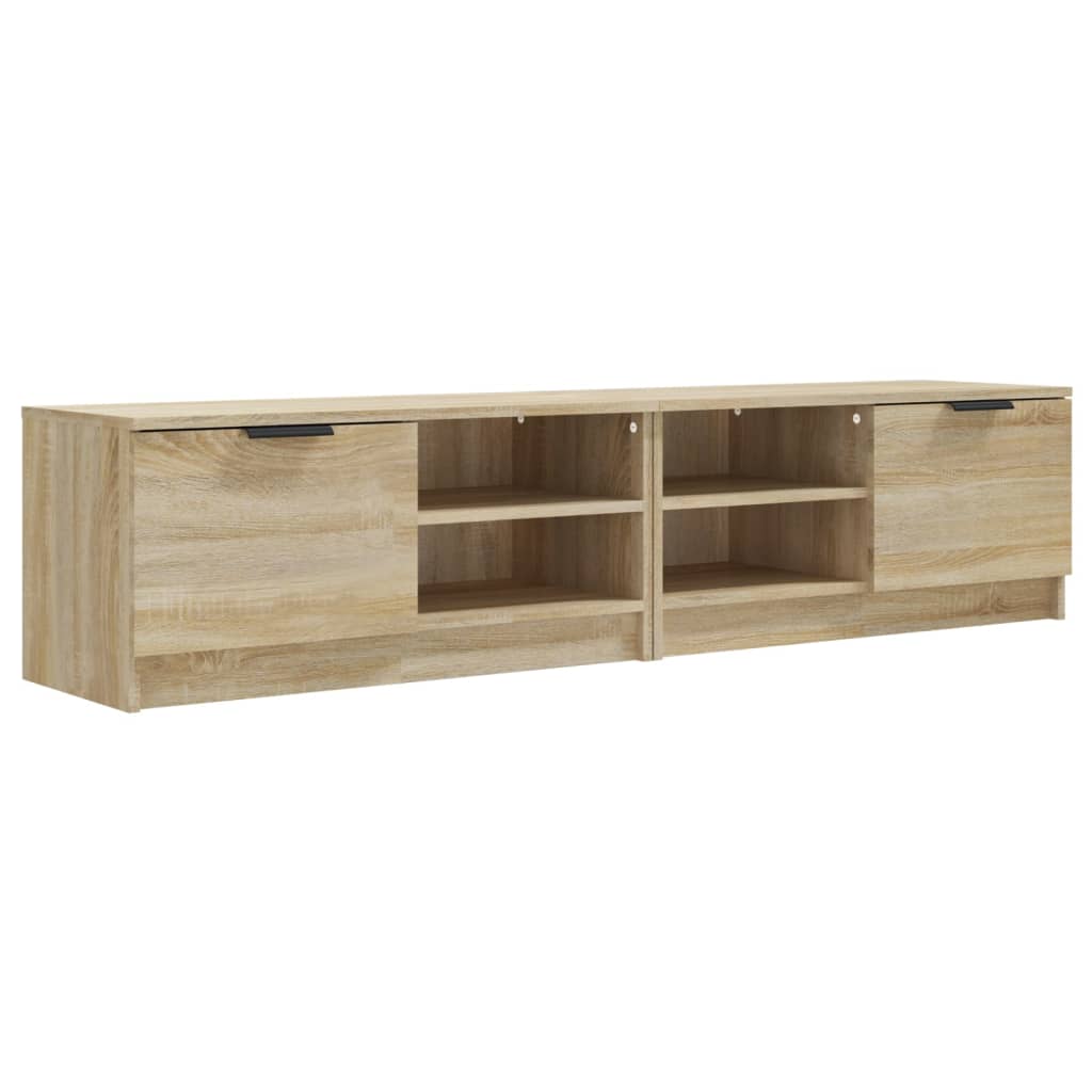 Comodă TV, 2 buc., stejar sonoma, 80x35x36,5 cm, lemn prelucrat GartenMobel Dekor