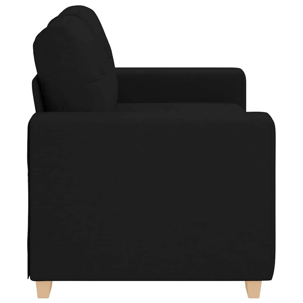 Canapea Loveseat Negru 120 cm Stofa GartenMobel Dekor