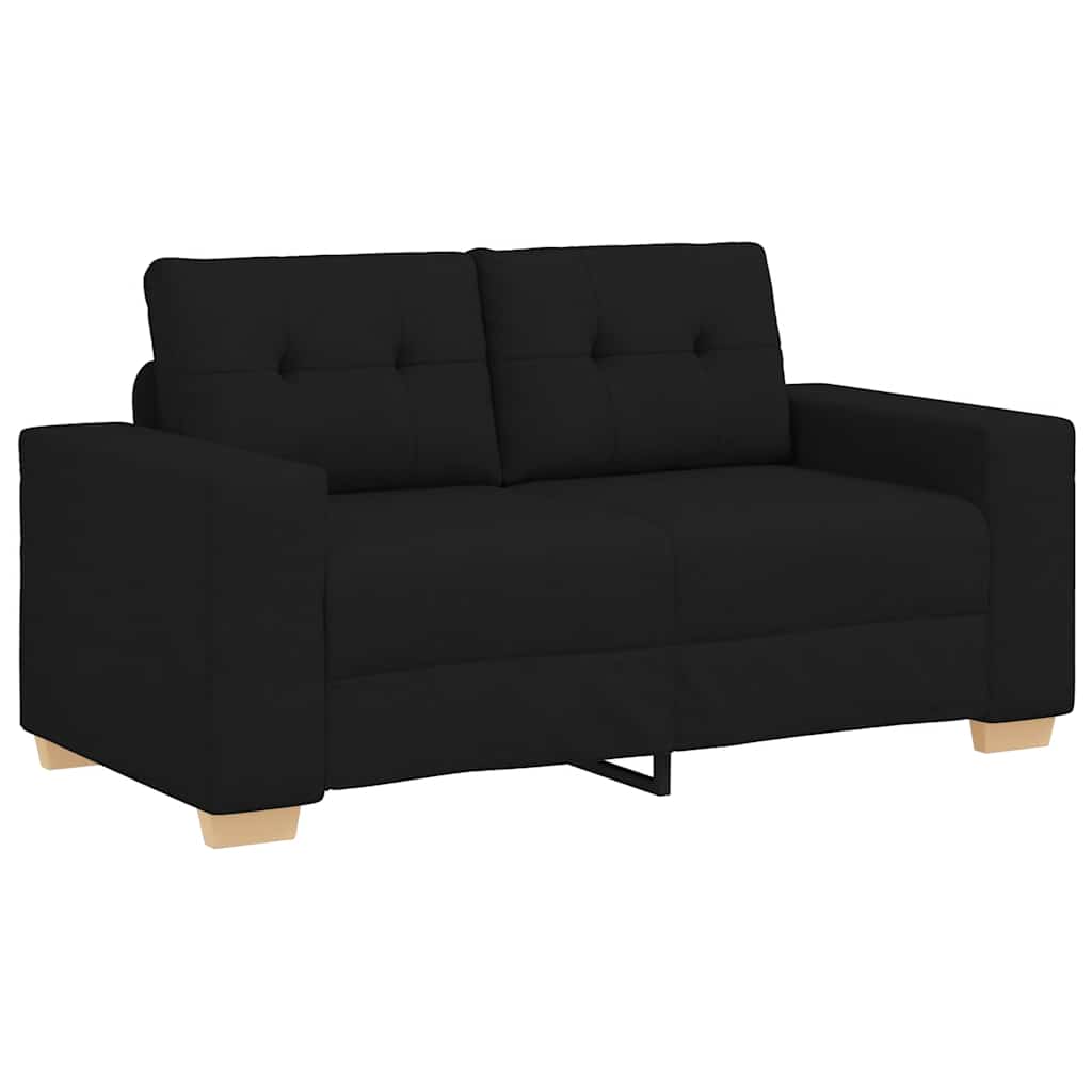 Canapea Loveseat Negru 120 cm Stofa GartenMobel Dekor