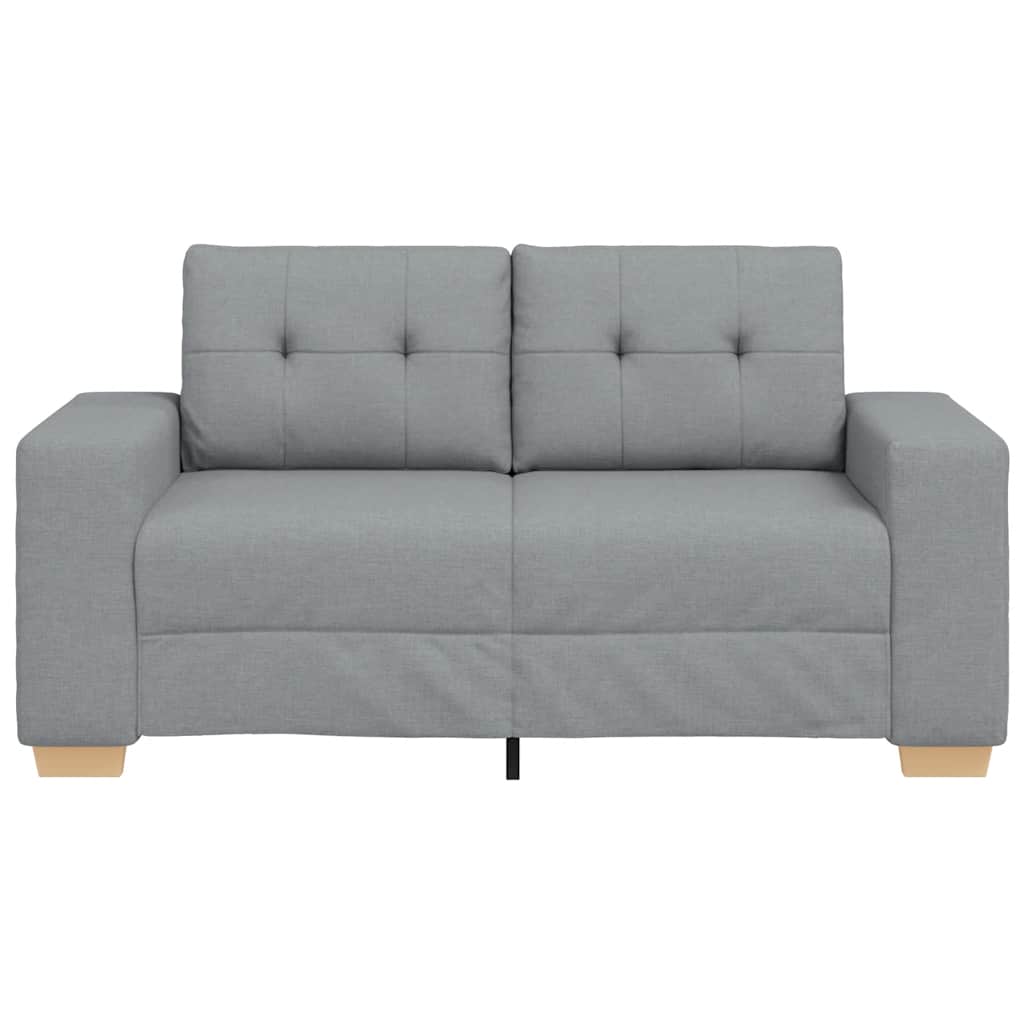 Canapea lovesea gri deschis 120 cm stofa GartenMobel Dekor
