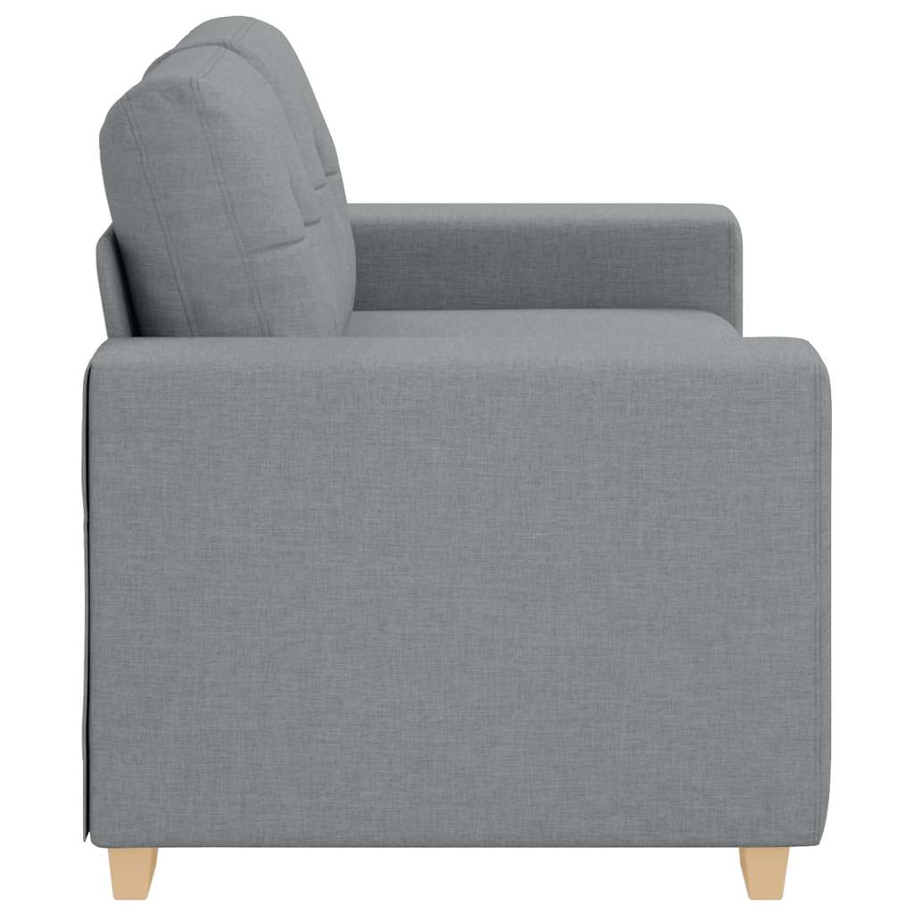 Canapea lovesea gri deschis 120 cm stofa GartenMobel Dekor