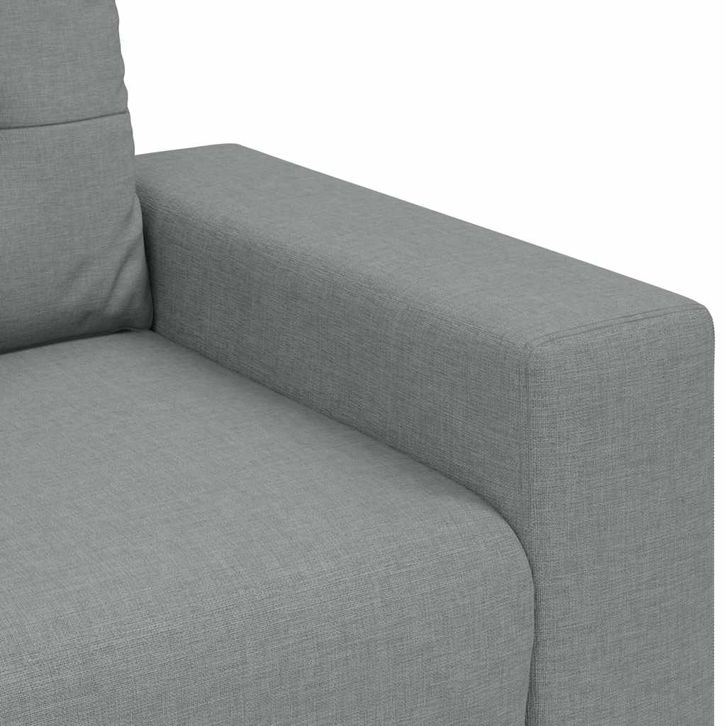 Canapea lovesea gri deschis 120 cm stofa GartenMobel Dekor