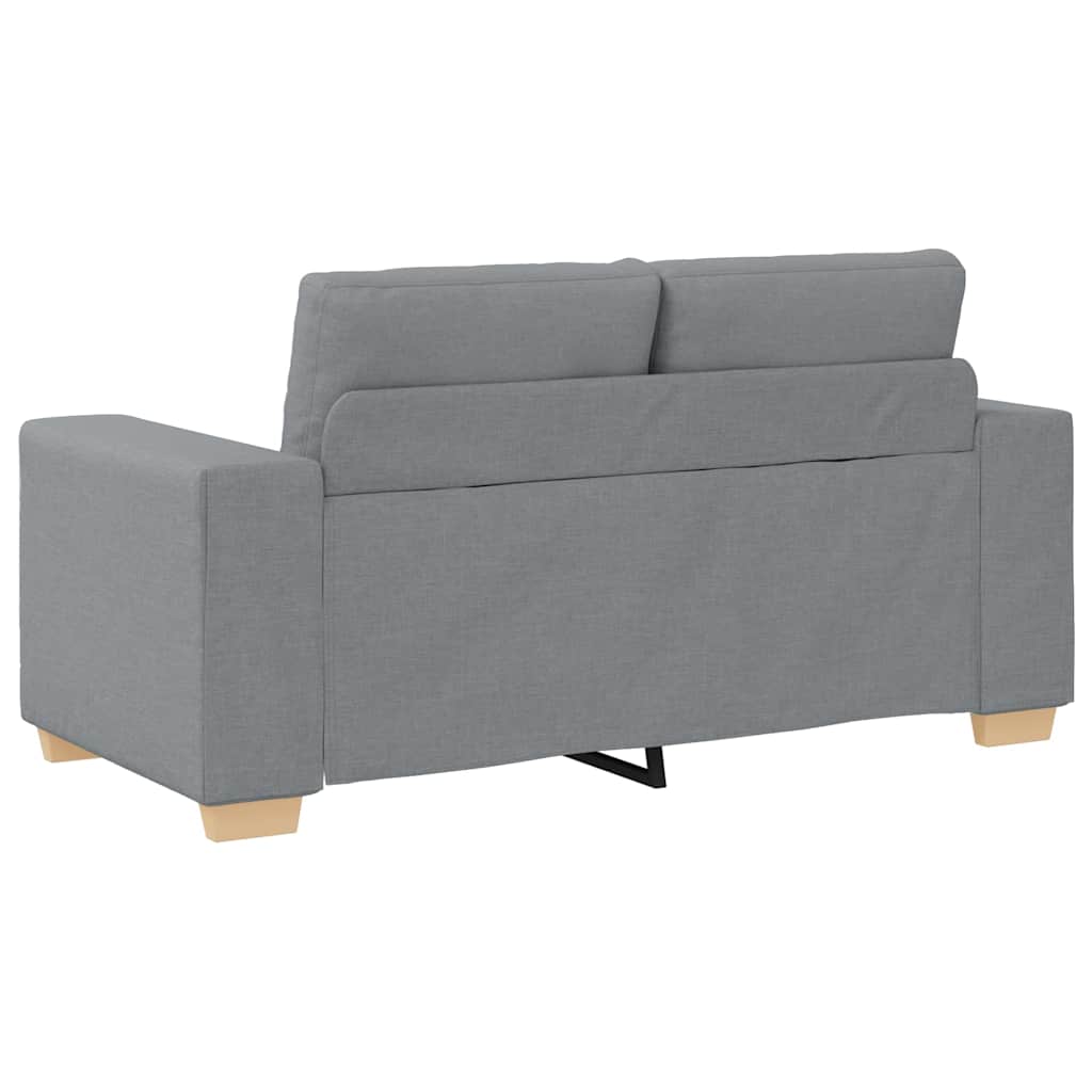 Canapea lovesea gri deschis 120 cm stofa GartenMobel Dekor