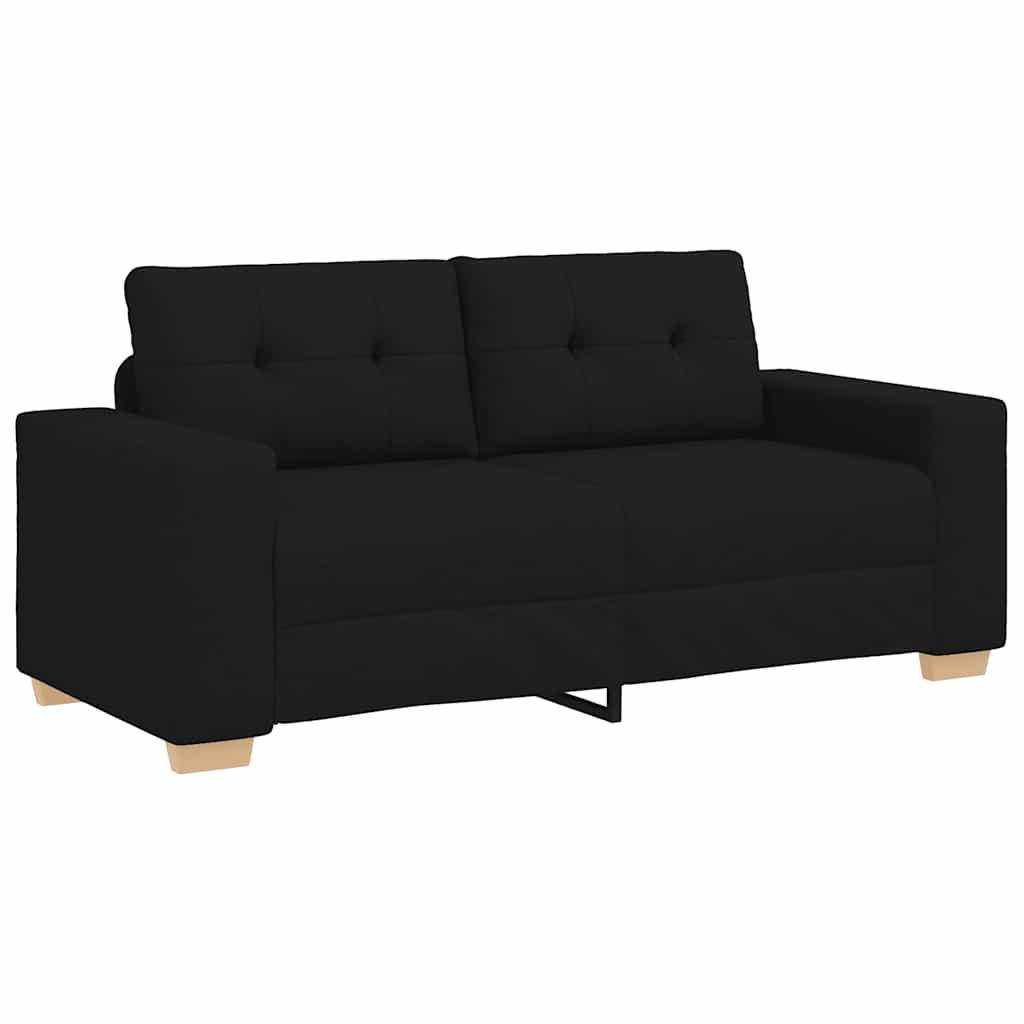 Canapea lovesea neagră 140 cm stofă GartenMobel Dekor